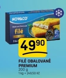 Rybí filé obalované mražené Premium Nowaco