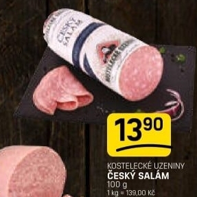 Salám český Kostelecké uzeniny