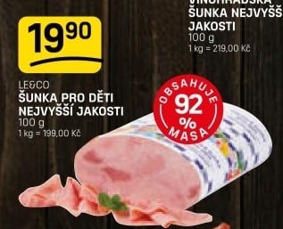 Šunka dětská nejvyšší jakosti LE&amp