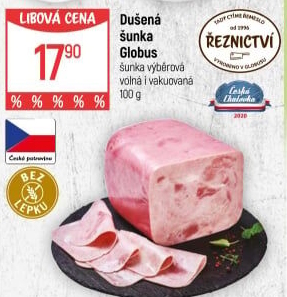 Šunka dušená výběrová Globus