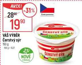 Sýr čerstvý Váš Výběr