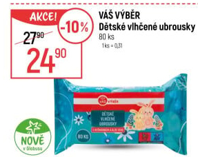 Vlhčené ubrousky dětské Váš Výběr