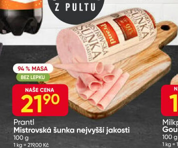 Šunka Mistrovská nejvyšší jakosti Prantl