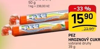 Bonbony z hroznového cukru PEZ