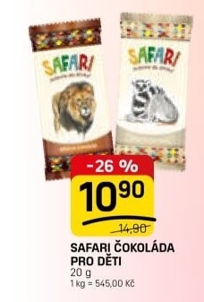 Čokoláda Safari Carla