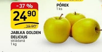 Jablka Golden Delicious