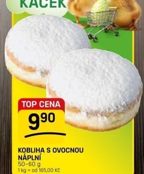 Kobliha s ovocnou náplní