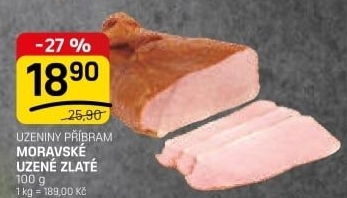 Moravské uzené zlatéPříbramská uzenina