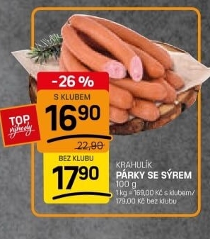 Párky se sýrem Krahulík