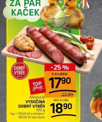 Salám vysočina Dobrý Výběr