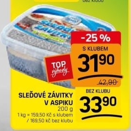 Sleďové závitky v aspiku Rybex