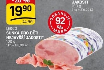 Šunka dětská nejvyšší jakosti LE&amp