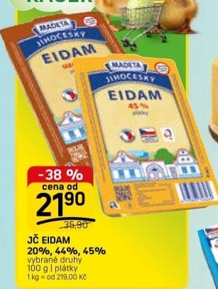 Sýr Eidam Jihočeský Madeta