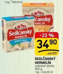Sýr Hermelín Sedlčanský