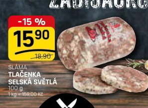 Tlačenka selská Sláma