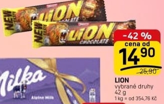 Tyčinka Lion Nestlé