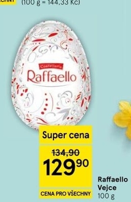 Čokoládové vajíčko Raffaello