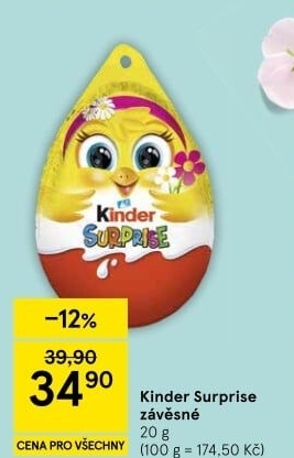 Čokoládové vajíčko s překvapením Kinder Surprise