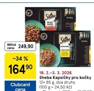 Kapsičky pro kočky Sheba