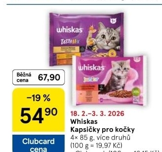 Kapsičky pro kočky Whiskas