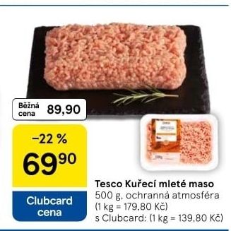 Kuřecí mleté maso Tesco