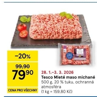 Mleté maso mix Tesco
