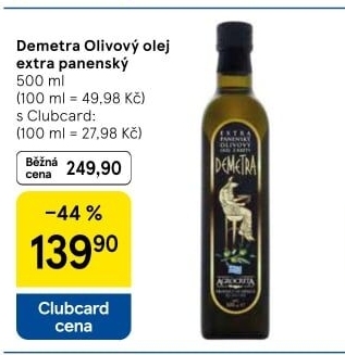 Olivový olej extra panenský Demetra Agrocreta
