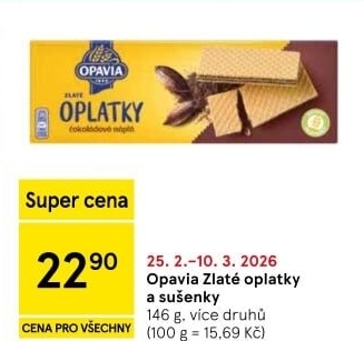 Oplatky Zlaté Opavia