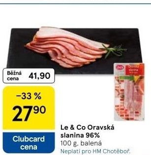 Oravská slanina nejvyšší jakosti LE&amp