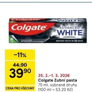 Pasty na zuby Colgate