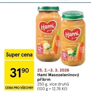 Příkrm masozeleninový Hami
