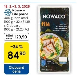 Rybí filé mražené Nowaco