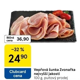 Šunka vepřová Zvonařka nejvyšší jakosti