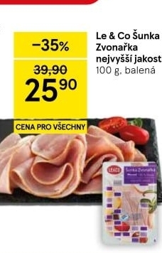 Šunka Zvonařka nejvyšší jakosti LE&amp