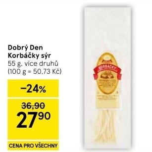 Sýr Korbáčky Dobrý den