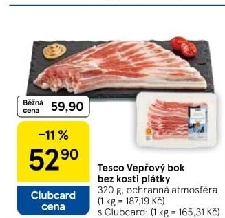 Vepřový bok bez kosti Tesco