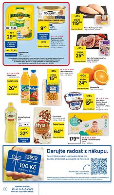 akční leták Tesco 25.2.2026-3.3.2026