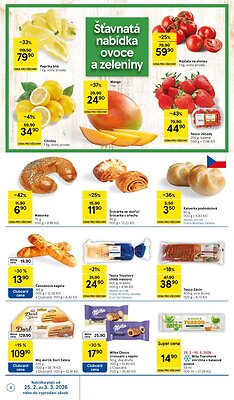 akční leták Tesco 25.2.2026-3.3.2026