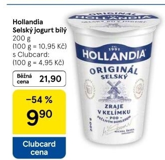 Bílý jogurt selský Hollandia