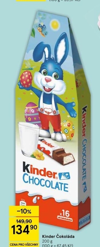 Čokoládky velikonoční Kinder