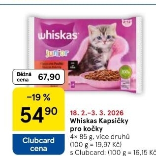 Kapsičky pro kočky Whiskas