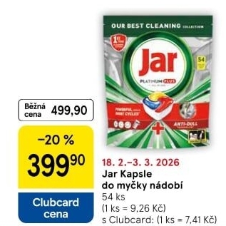 Kapsle do myčky Jar