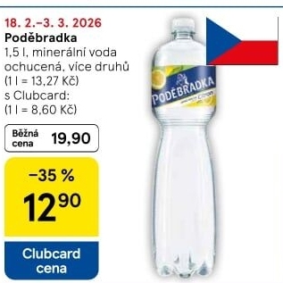 Ochucená voda Poděbradka