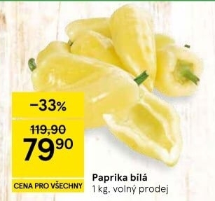Paprika bílá