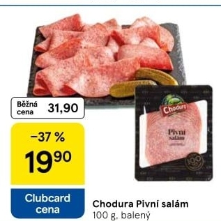 Salám pivní Beskydské uzeniny Chodura