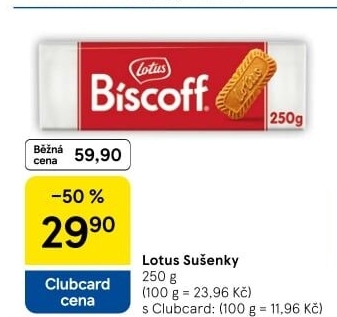 Sušenky Biscoff Lotus