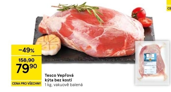 Vepřová kýta bez kosti Tesco