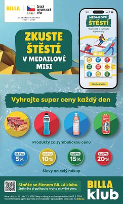 akční leták BILLA 25.2.2026-3.3.2026