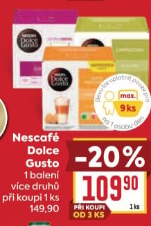 Kapsle Dolce Gusto Nescafé