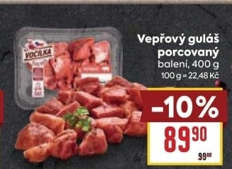 Maso na guláš vepřové Vocílka
